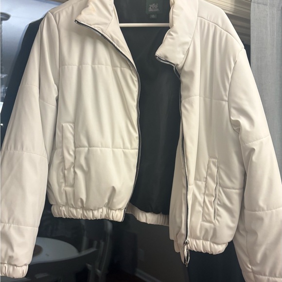 wild fable Jackets & Blazers - Wild Fable Off-White Puffer Jacket